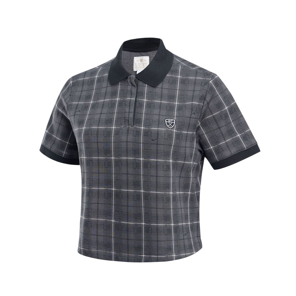(Women) Nike Dri-FIT Plaid Short-Sleeve Polo Shirt IO0351-010