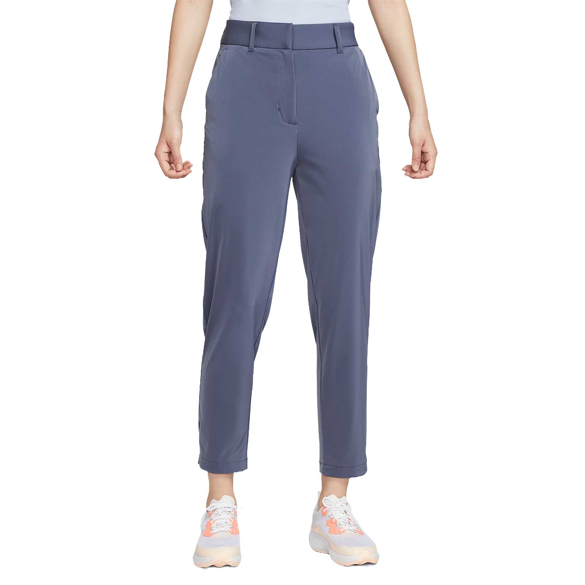 (Women) Nike Dri-Fit Swoosh Golf Shirt Casual Fashion Solid Color Trendy Top IH7488-508