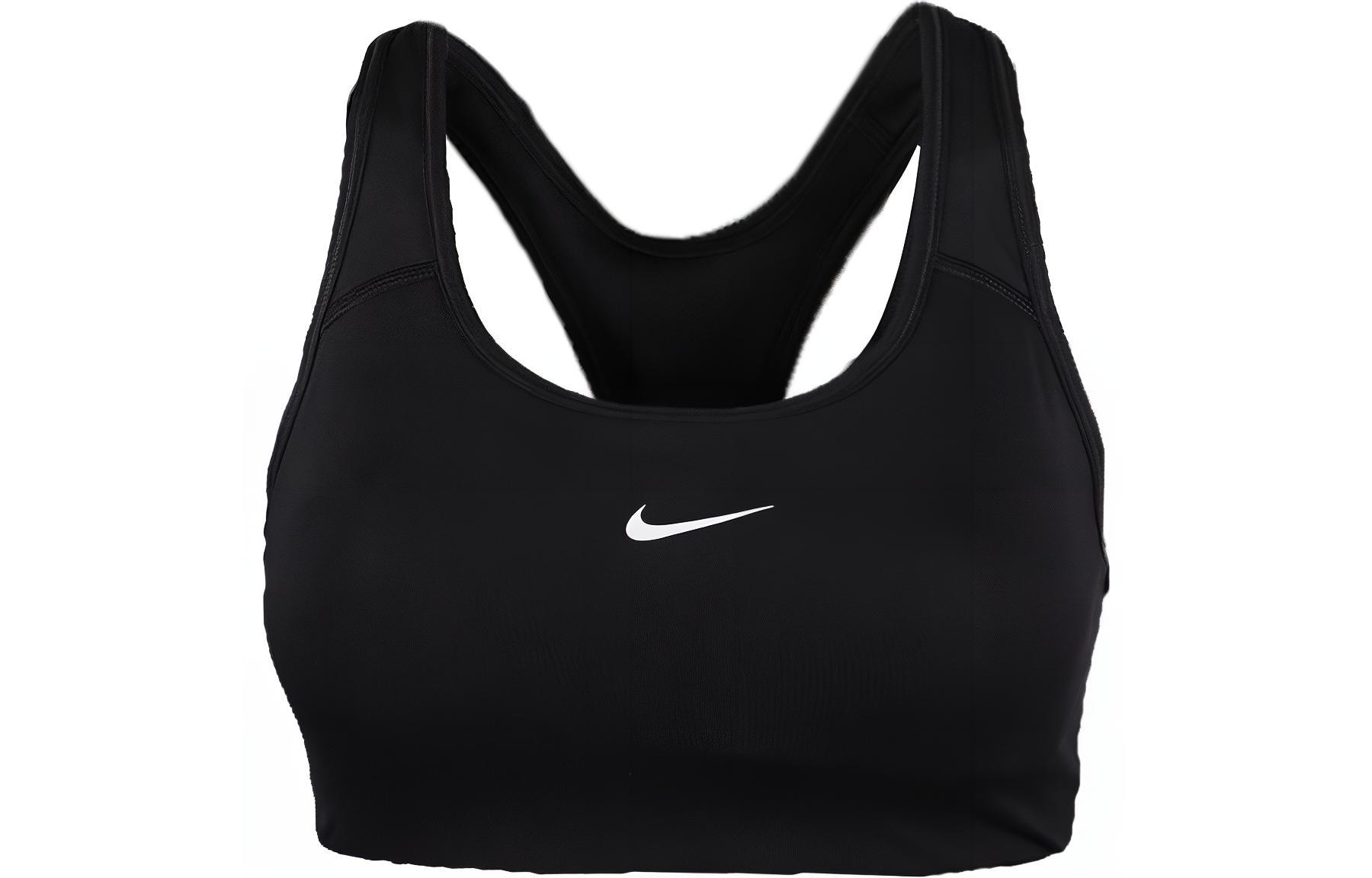 (Women) Nike Dri-Fit Swoosh Sports Bra Black Running Fitness Activewear BV3637-010