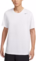 Nike Dri-Fit Team Legend Logo Crewneck White Short Sleeve T-Shirt for Men IB8898-100