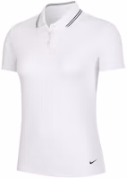 (Women) Nike Dri-FIT Victory Striped Golf Polo Shirt - White BV0218-100 (Women) Nike Dri-FIT Victory Striped Golf Polo Shirt - White BV0218-100