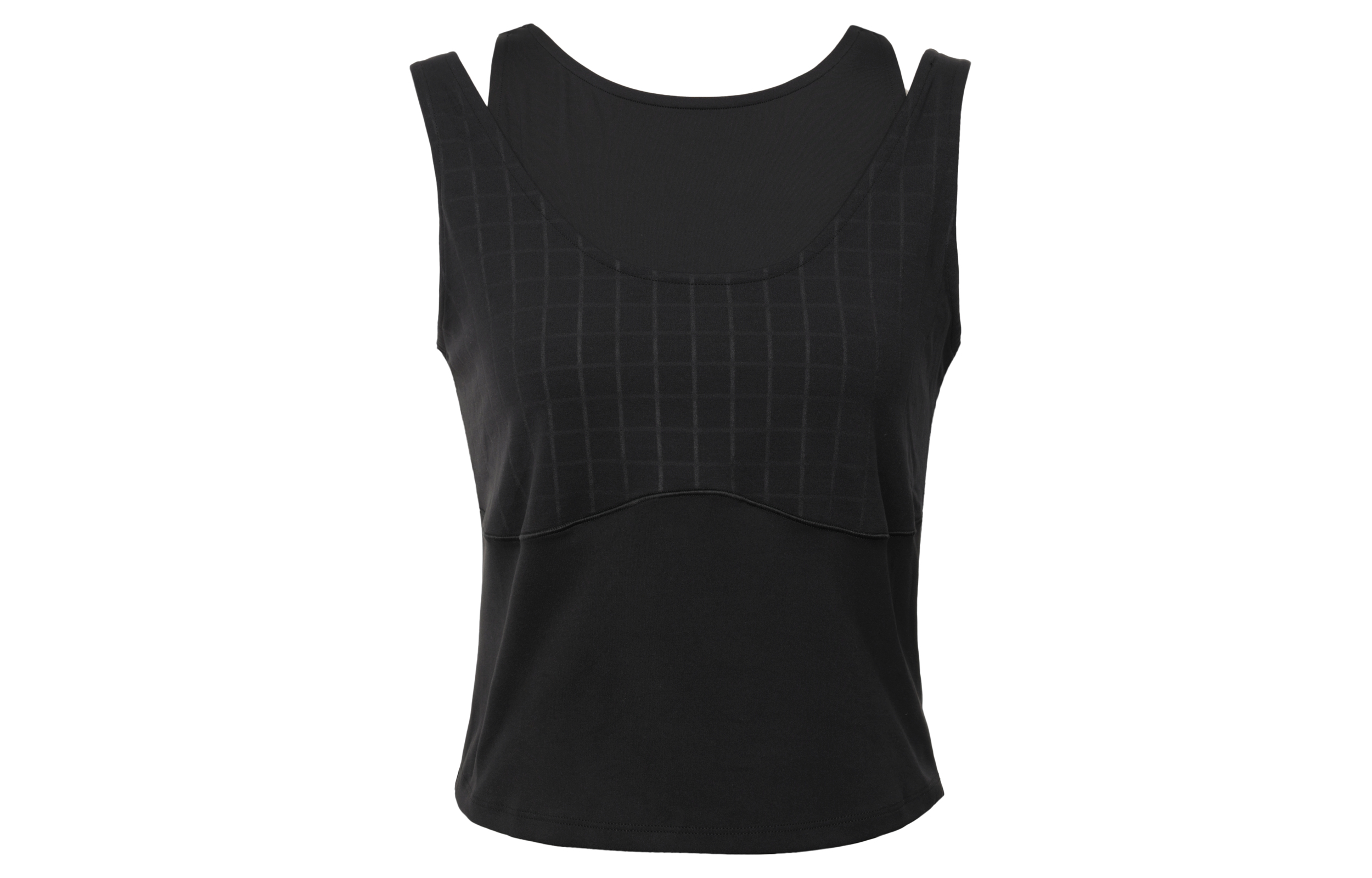 (Women) Nike Dri-Fit Yoga Luxe Black Solid Quick-Dry Tank Top. FB4582-010