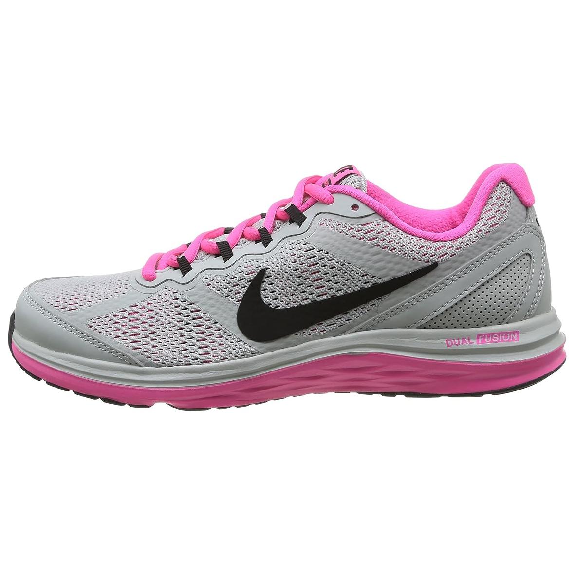 (Women) Nike Dual Fusion 3 Low-Top Gray/Pink 654446-012