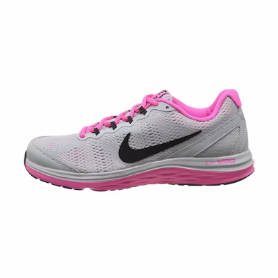 (W) Nike Dual Fusion 3 Low-Top Gray/Pink