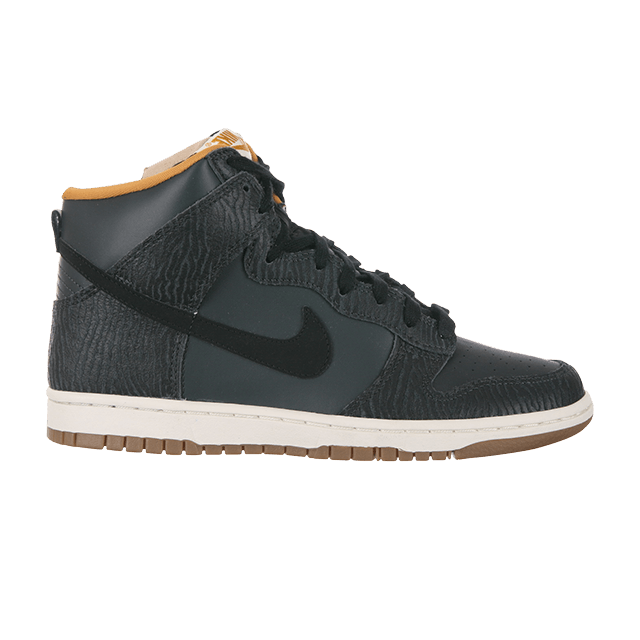 (Women) Nike Dunk Hi Skinny Print Anthracite Tiger 'Black' 543242-004