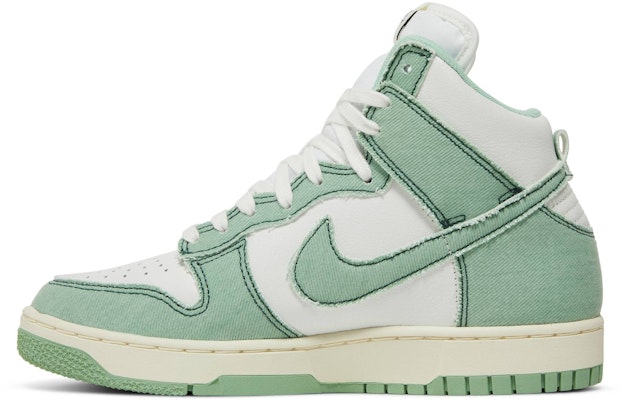 (Women) Nike Dunk High 1985 'Green Denim' DV1143-300 Lookbook (Women) Nike Dunk High 1985 'Green Denim' DV1143-300