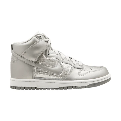 (W) Nike Dunk High 'Metallic Silver'