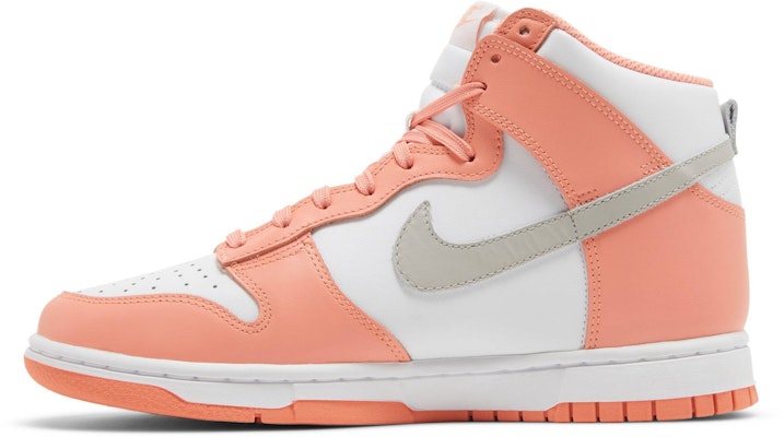 (W) Nike Dunk High 'Salmon' Putih Merah Muda DD1869-600 Lookbook (W) Nike Dunk High 'Salmon' Putih Merah Muda DD1869-600