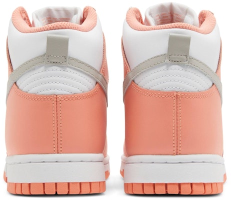 (W) Nike Dunk High 'Salmon' Putih Merah Muda DD1869-600 Details for (W) Nike Dunk High 'Salmon' Putih Merah Muda DD1869-600