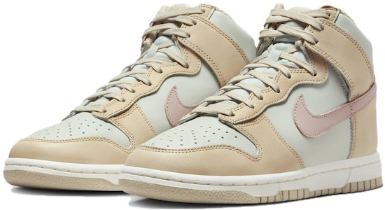 Nike Dunk High 耐磨 高筒 女款滑板鞋 牛津粉色 Lookbook Nike Dunk High 耐磨 高筒 女款滑板鞋 牛津粉色