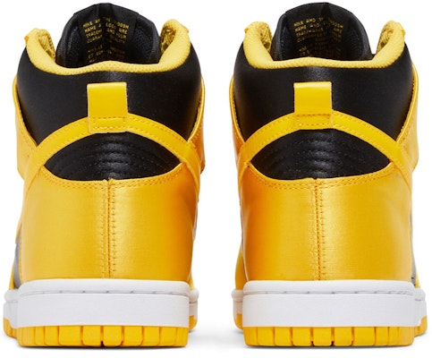 (W) Nike Dunk High 'Satin Goldenrod Kuning Emas' FN4216-001 Details for (W) Nike Dunk High 'Satin Goldenrod Kuning Emas' FN4216-001