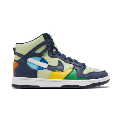 (W) Nike Dunk High 'See Through Pistachio Midnight Navy'