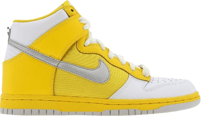 (W) 나이키 덩크 하이 "투어 옐로우 메탈릭 실버" 318676-101 Buy (W) 나이키 덩크 하이 "투어 옐로우 메탈릭 실버" 318676-101