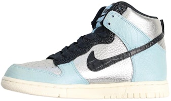 (Women) Nike Dunk High LX 'Metallic Silver Mica Blue' 881233-002 (Women) Nike Dunk High LX 'Metallic Silver Mica Blue' 881233-002