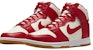 (W) Nike Dunk Tinggi Sail Gym Merah Gum DD1869-114