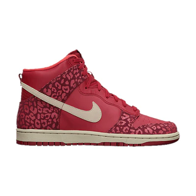 (W) Nike Dunk High Skinny 'Red Leopard Print'