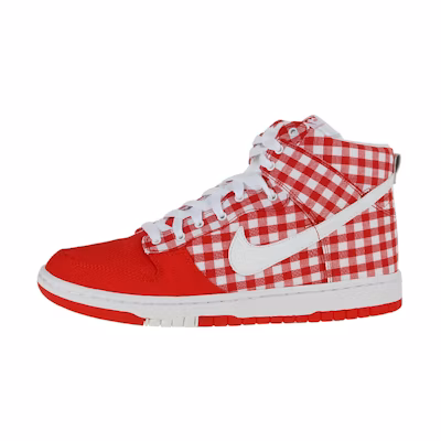(W) Nike Dunk High Skinny 'Red Plaid'