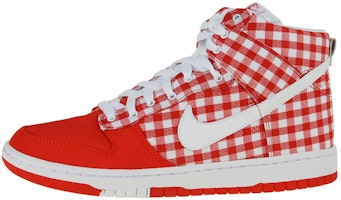 (Women) Nike Dunk High Skinny 'Red Plaid' 344142-611 (Women) Nike Dunk High Skinny 'Red Plaid' 344142-611