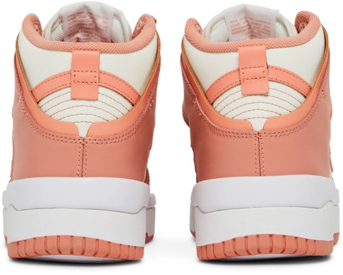 (W) Nike Dunk High UP 'Sail Light/Crimson Bliss' - Putih Merah Jambu DH3718-107 Details for (W) Nike Dunk High UP 'Sail Light/Crimson Bliss' - Putih Merah Jambu DH3718-107