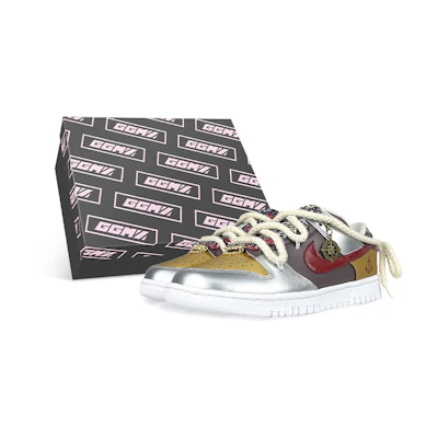 (W) Nike Dunk Low 'Caribbean Pirates Deconstructed Jute Cashew Blossom Silver Gold'