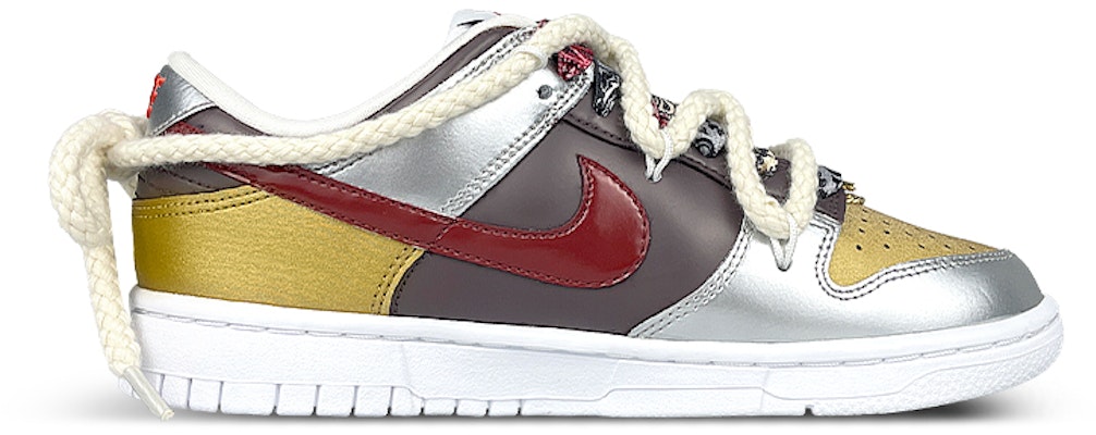 (W) Nike Dunk Low 'Caribbean Pirates Jute Perak Emas Kashew Blossom' DH4403-700-457665 Lookbook (W) Nike Dunk Low 'Caribbean Pirates Jute Perak Emas Kashew Blossom' DH4403-700-457665