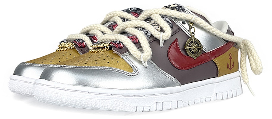 (W) Nike Dunk Low 'Caribbean Pirates Jute Perak Emas Kashew Blossom' DH4403-700-457665 Shop (W) Nike Dunk Low 'Caribbean Pirates Jute Perak Emas Kashew Blossom' DH4403-700-457665