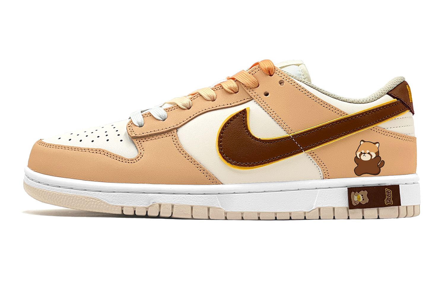 Order 【定制球鞋】Nike Dunk Low 減齡穿搭 萌趣小浣熊 特殊鞋盒 低幫 板鞋 女款 棕黃