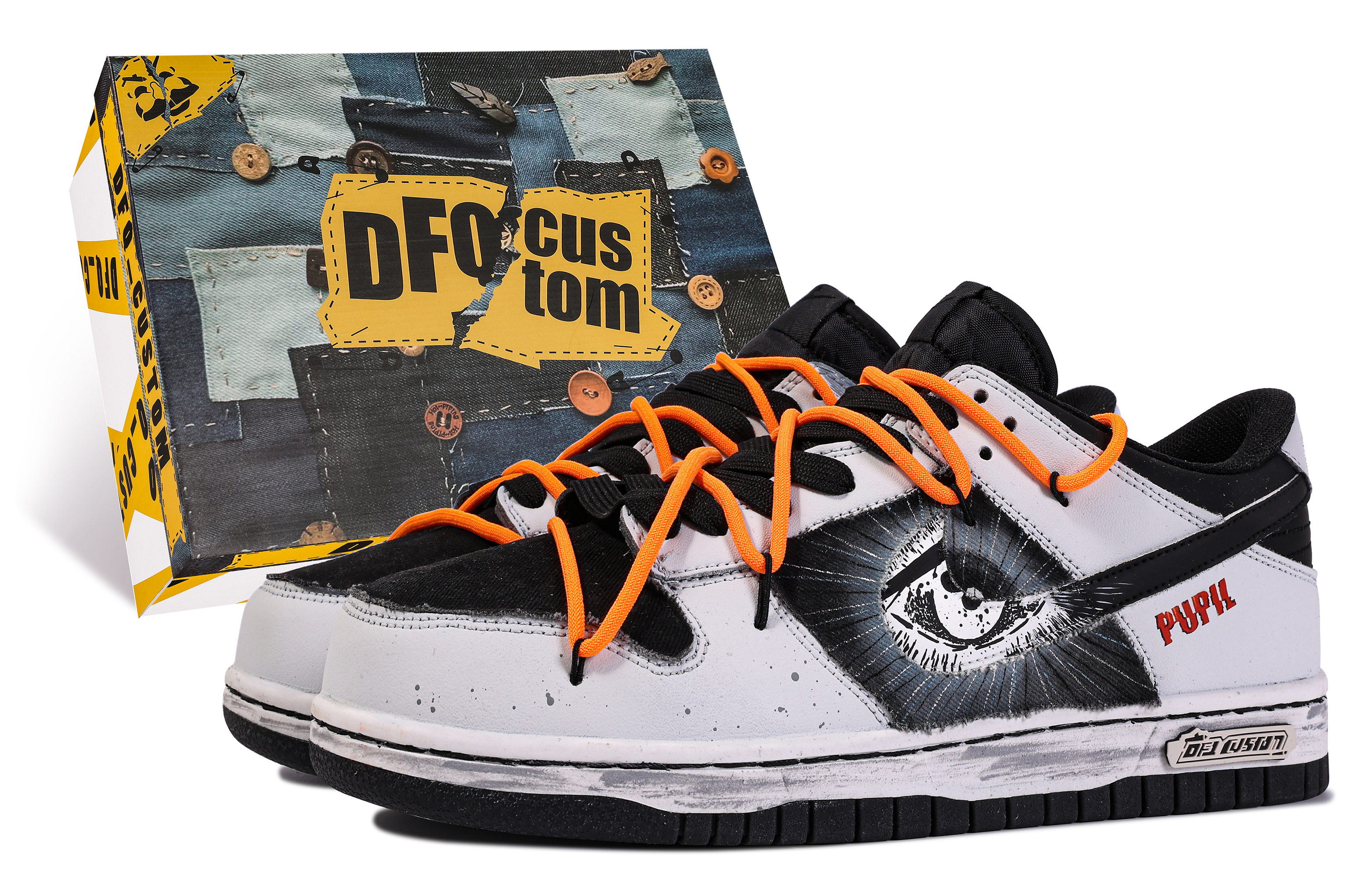 Buy (W) 耐克Dunk Low“大卫眼睛涂鸦” DH9765-002(TEAMM-EYE-BOX)