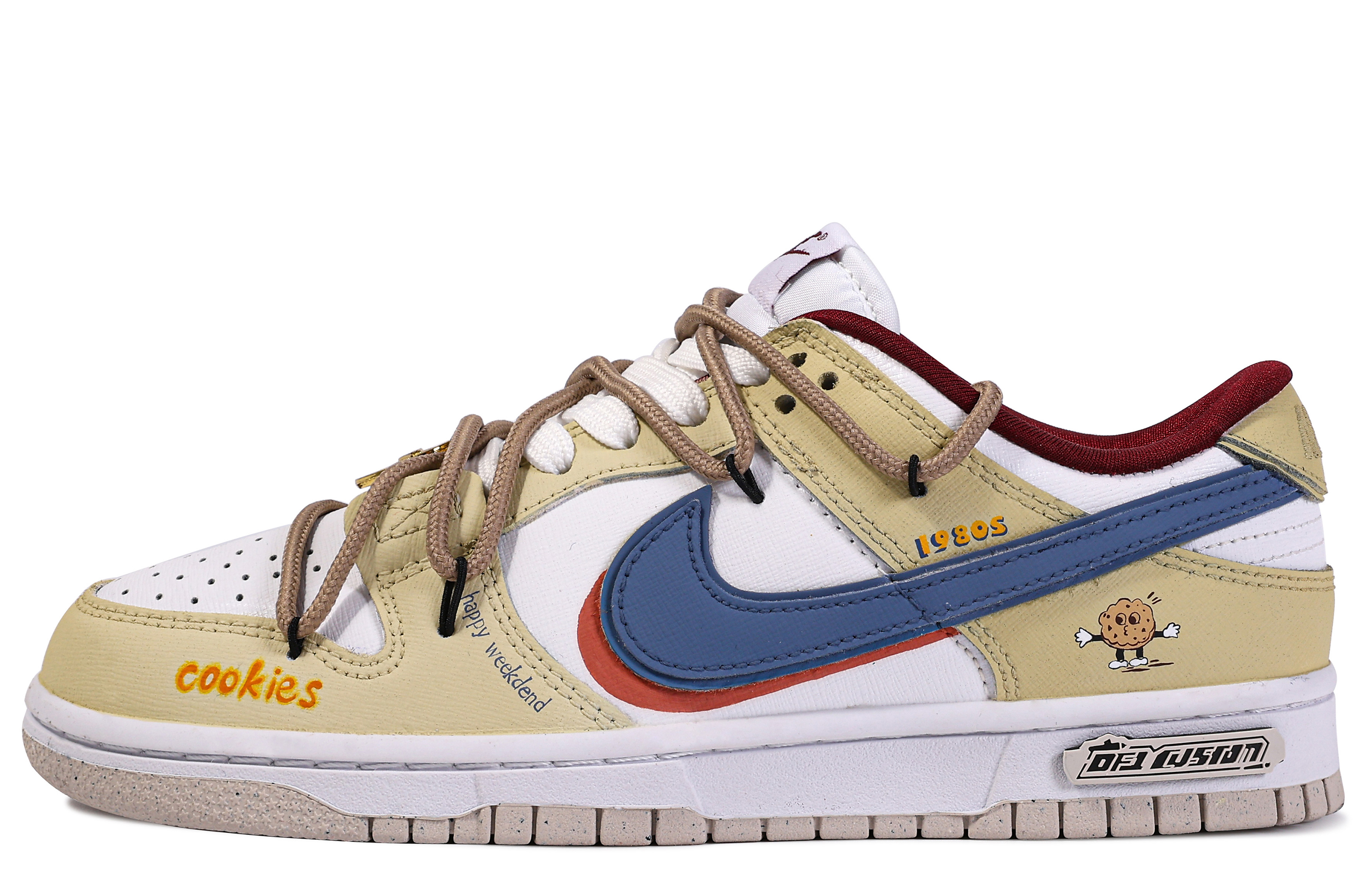 Buy (W) Nike Dunk Low 'Da Vinci Graffiti Kuning Putih' DV1160-100(TeamM-1980s)