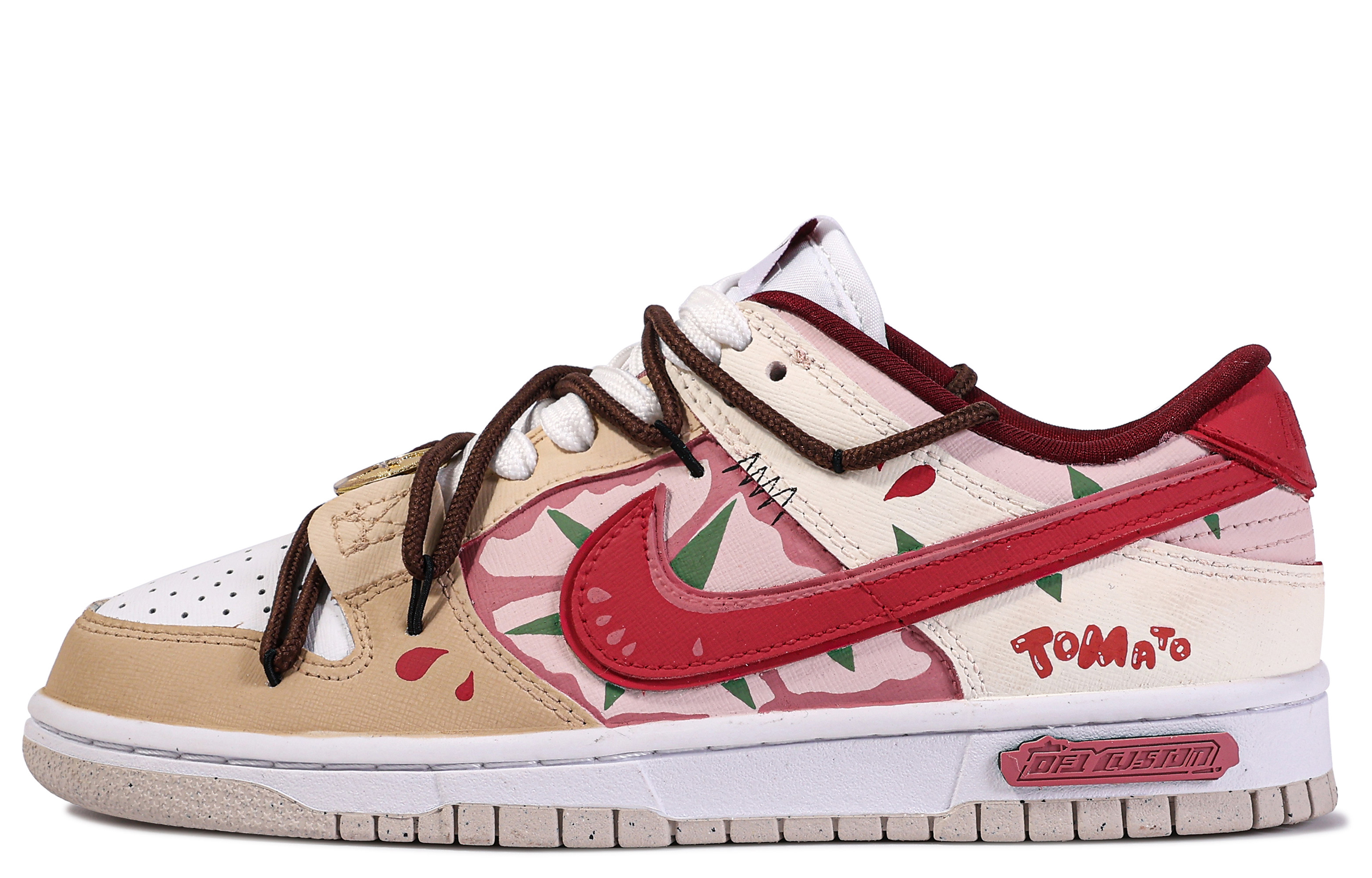 Buy (W) Nike Dunk Low 'Da Vinci Tomato Graffiti' Sepatu Sneaker DV1160-100(TeamM-TOMATO)