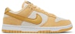 (W) 나이키 덩크 로우 '골드 스웨이드' DV7411-200