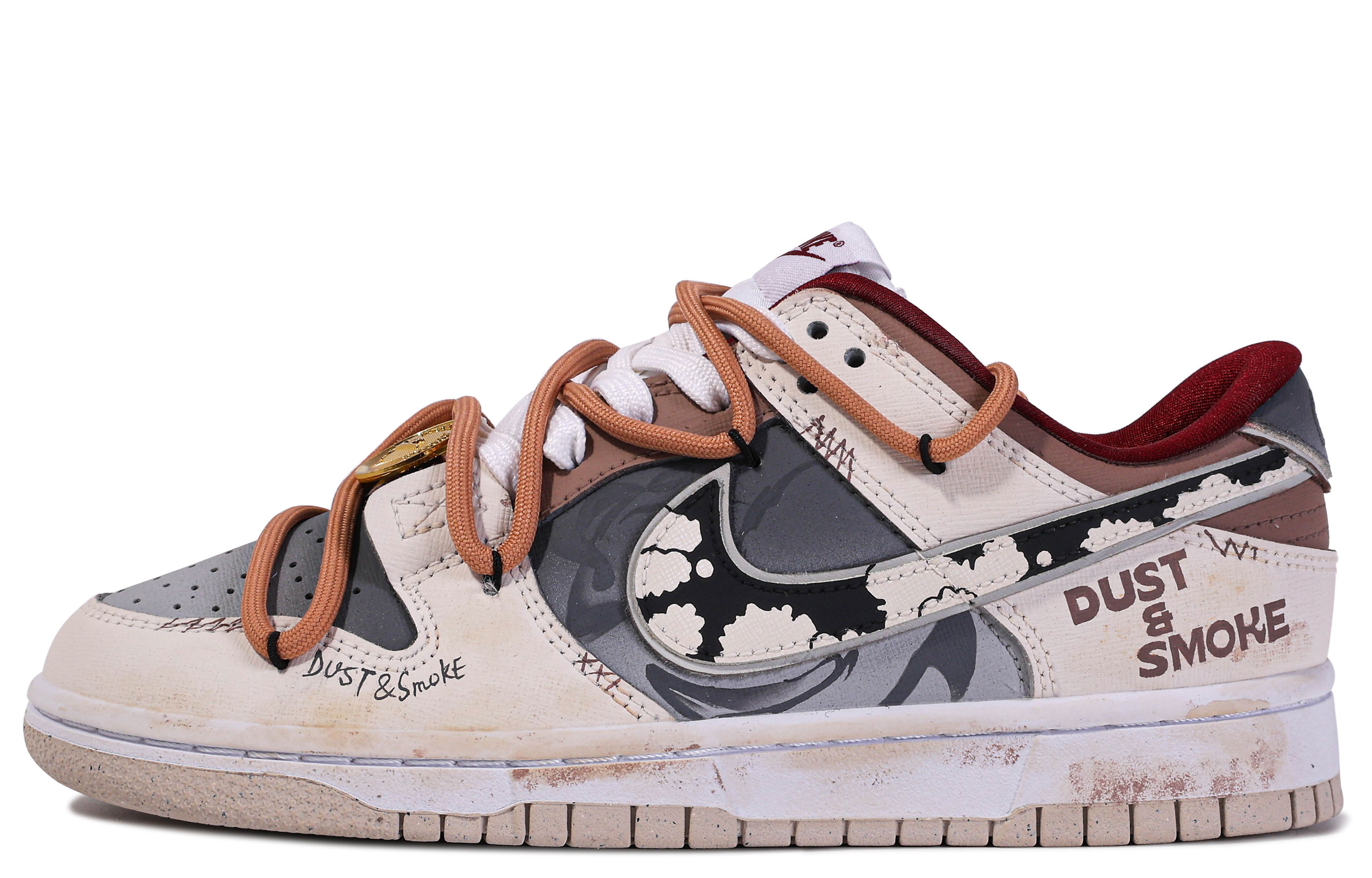 Buy (W) Nike Dunk Low 'Graffiti Viento Polvo Amarillo Marrón Negro' DV1160-100-466029