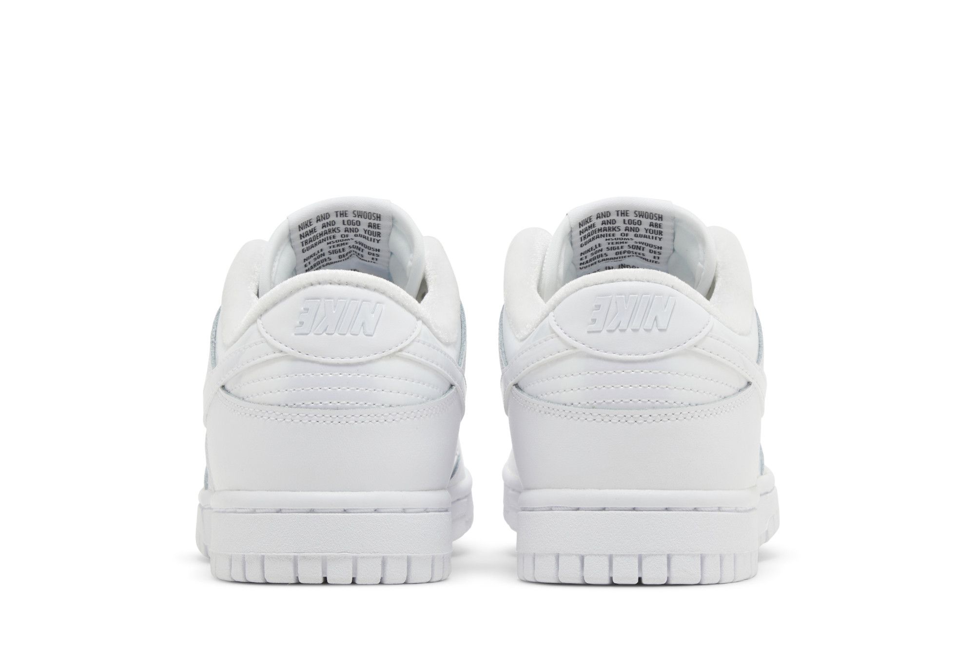 Details for (W) Nike Dunk Low ''Just Do It - Blanc Iridescent'' FD8683-100