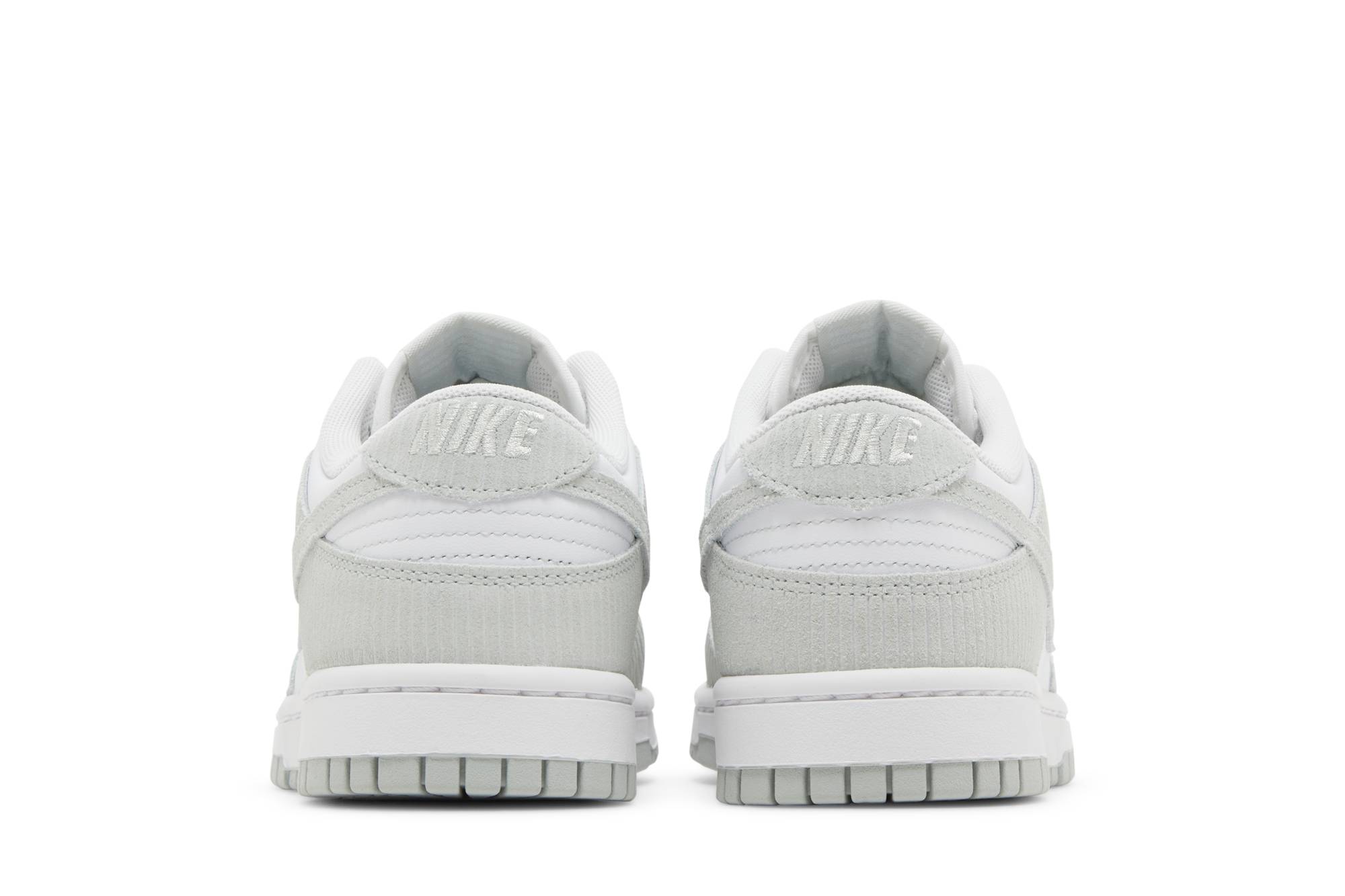 (Women) Nike Dunk Low Light Silver Corduroy FN7658-100 Nicesnk