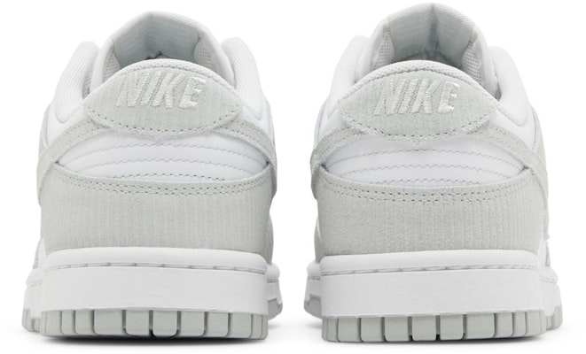 (W) Nike Dunk Low 'Corduroy Perak Cerah' FN7658-100 Details for (W) Nike Dunk Low 'Corduroy Perak Cerah' FN7658-100