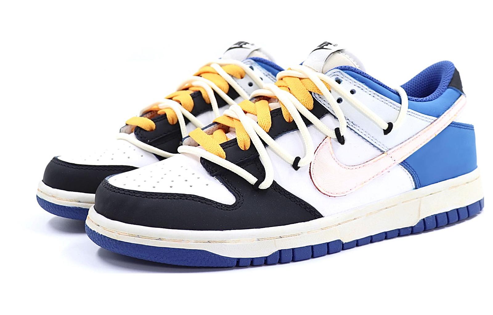 Lookbook 【定制球鞋】Nike Dunk Low 閃電元素 科技感 星溯未來 百搭 休閒 防滑耐磨 低幫 板鞋 女款 米藍
