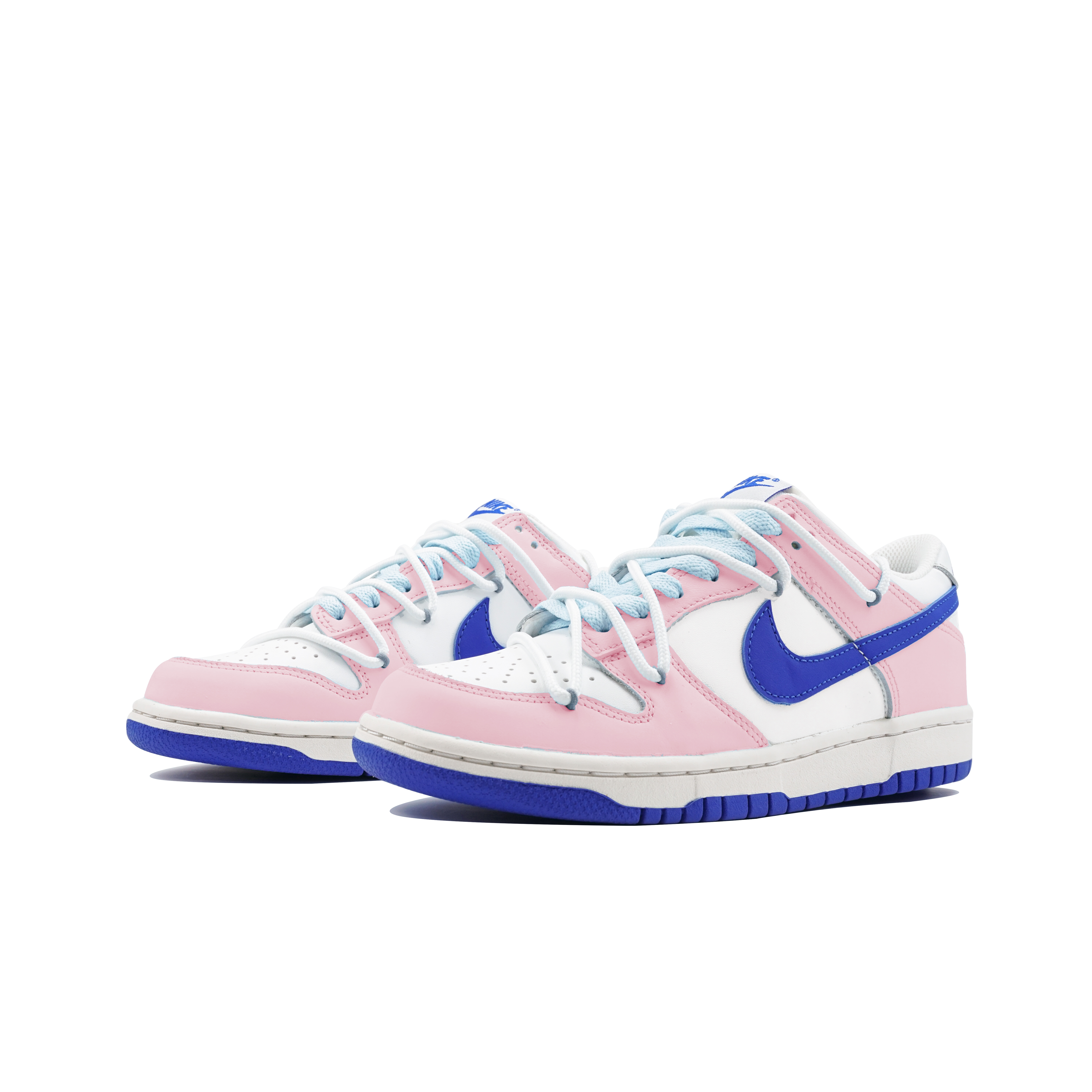 Shop 【定制球鞋】Nike Dunk Low 玖制 馬卡龍小豬 冰激凌 小眾 清新 禮袋 復古 防滑 低幫 板鞋 女款 白藍粉