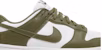 (W) Nike Dunk Low 'Medium Olive' Lelaki Wanita Kasut Sneaker Hijau Oliv Rendah DD1503-120