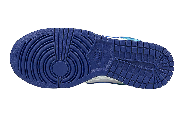 Sizing 【定制球鞋】Nike Dunk Low 禮盒 水星記 潑墨 布貼 防滑耐磨 低幫 板鞋 女款 藍白