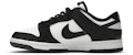 (W) Nike Dunk Low 'Hitam Putih Panda' DD1503-101