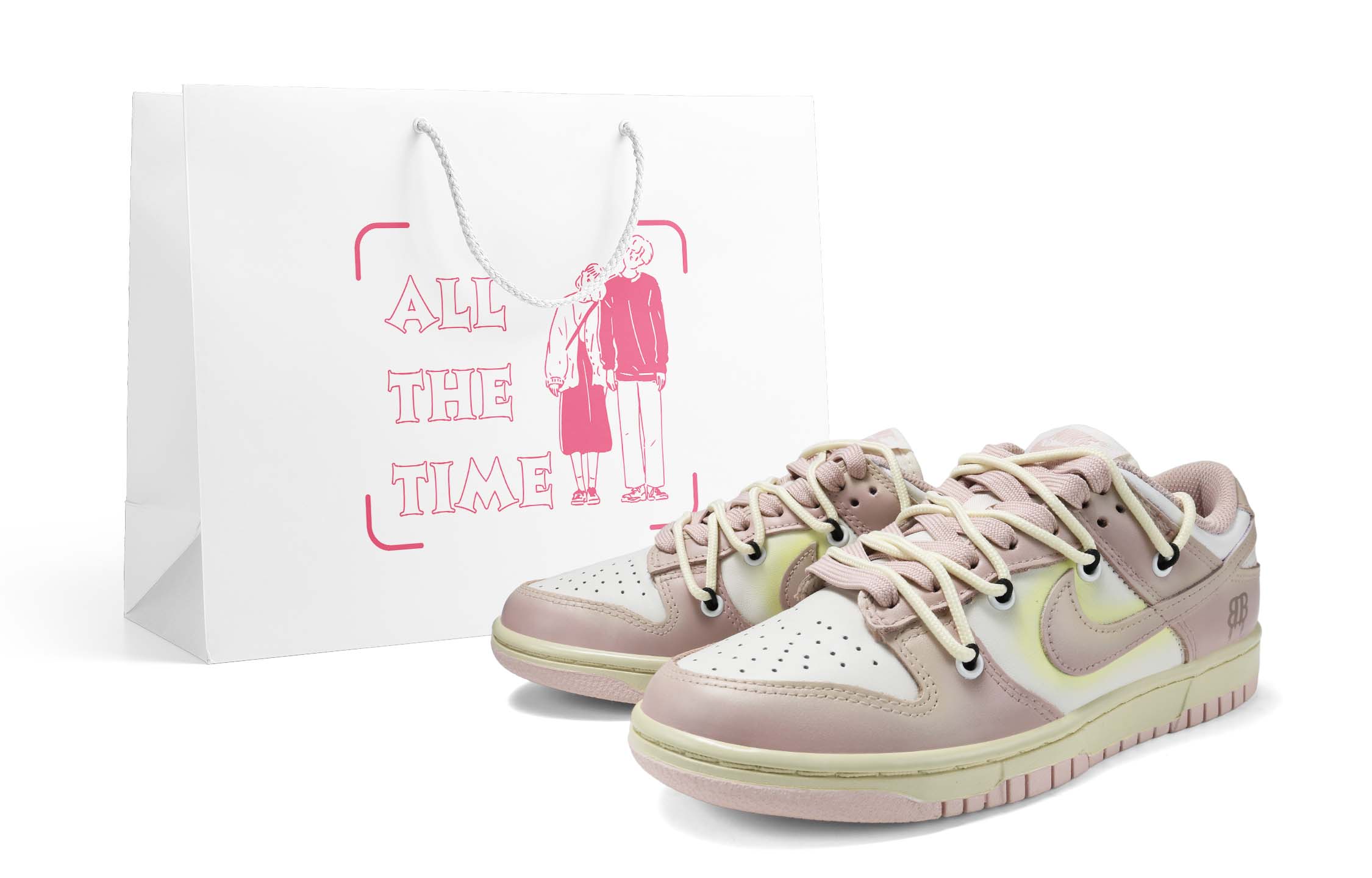 Buy (W) 耐克Dunk低帮‘粉色牛津’ DD1503-601-476543