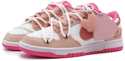 客製化球鞋 Nike Dunk Low 粉色甜心 皮革 高街戶外 黑豹 復古優質 耐磨輕便透氣防滑 低筒 板鞋 女款 粉白 Shop 客製化球鞋 Nike Dunk Low 粉色甜心 皮革 高街戶外 黑豹 復古優質 耐磨輕便透氣防滑 低筒 板鞋 女款 粉白