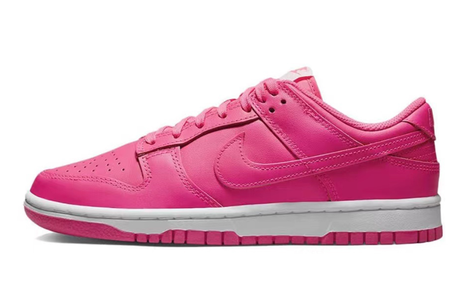 Sizing 客製化球鞋 Nike Dunk Low 粉色甜心 皮革 高街戶外 黑豹 復古優質 耐磨輕便透氣防滑 低筒 板鞋 女款 粉白