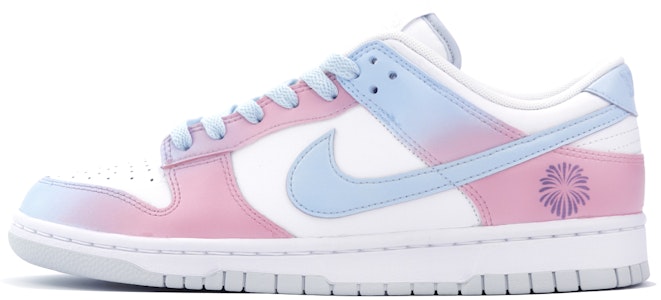 【訂製球鞋】Nike Dunk Low 夏日花火 夢幻 少女感 煙火 暈染 防滑耐磨 低筒 板鞋 女款 粉藍色 Buy 【訂製球鞋】Nike Dunk Low 夏日花火 夢幻 少女感 煙火 暈染 防滑耐磨 低筒 板鞋 女款 粉藍色