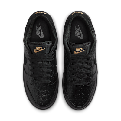 Shop (W) 나이키 덩크 로우 블랙/메탈릭 골드/오프 누아르/블랙 HV4388-001