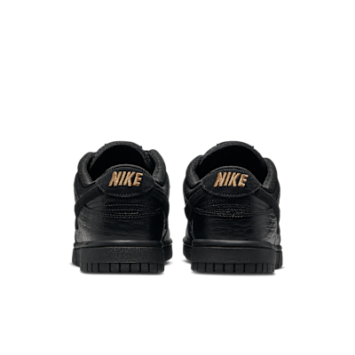 Details for (W) 나이키 덩크 로우 블랙/메탈릭 골드/오프 누아르/블랙 HV4388-001