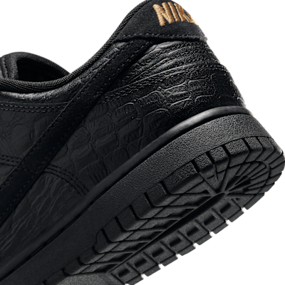 Cheap (W) 나이키 덩크 로우 블랙/메탈릭 골드/오프 누아르/블랙 HV4388-001