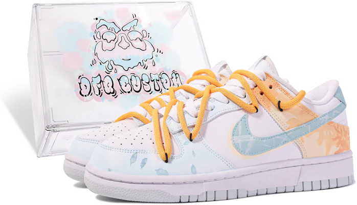 【定制球鞋】 Nike Dunk Low 索壹定制 禮盒 秋色藍山 秋色 清新 簡約 百搭 解構 防滑 低幫 板鞋 女款 橙藍白 Buy 【定制球鞋】 Nike Dunk Low 索壹定制 禮盒 秋色藍山 秋色 清新 簡約 百搭 解構 防滑 低幫 板鞋 女款 橙藍白