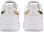 Details for (W) 나이키 덩크 로우 디스럽트 '화이트 메탈릭 골드' DD9676-100