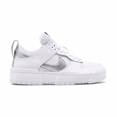 (W) Nike Dunk Low Disrupt 'White Metallic Silver'
